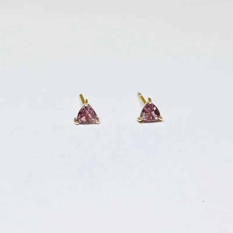 pink sapphire studs sold by Theodosia