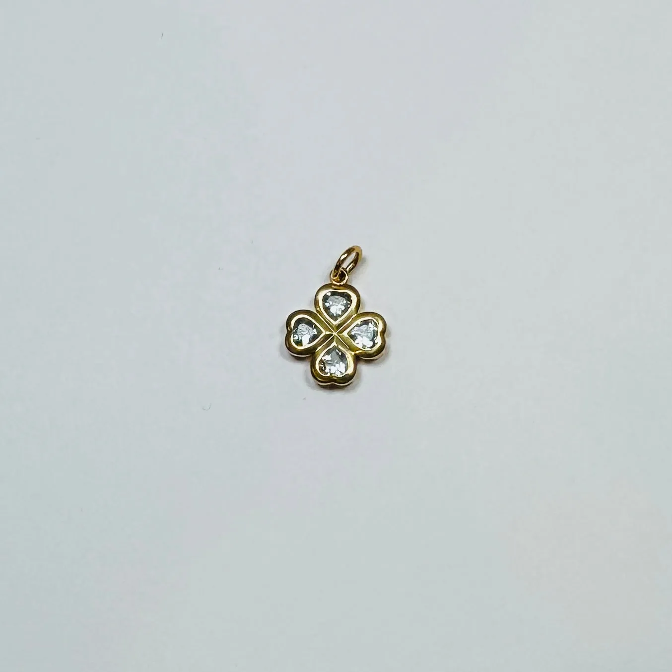 clover pendant, aquamarine sold by Theodosia