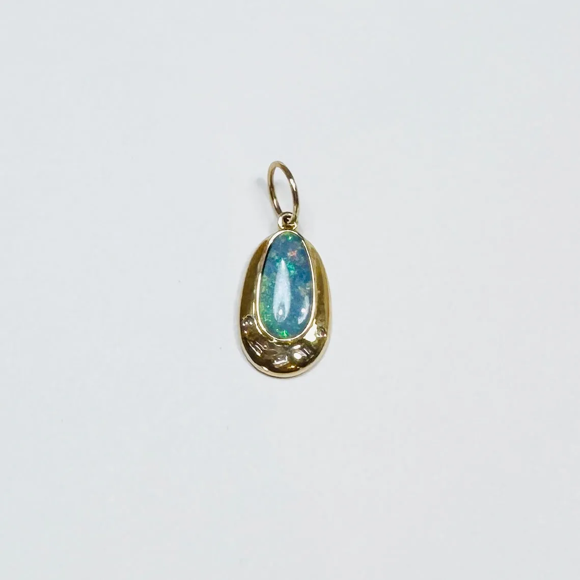 opal teardrop pendant sold by Theodosia