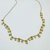 yellow sapphire and diamond fringe necklace sold by Theodosia