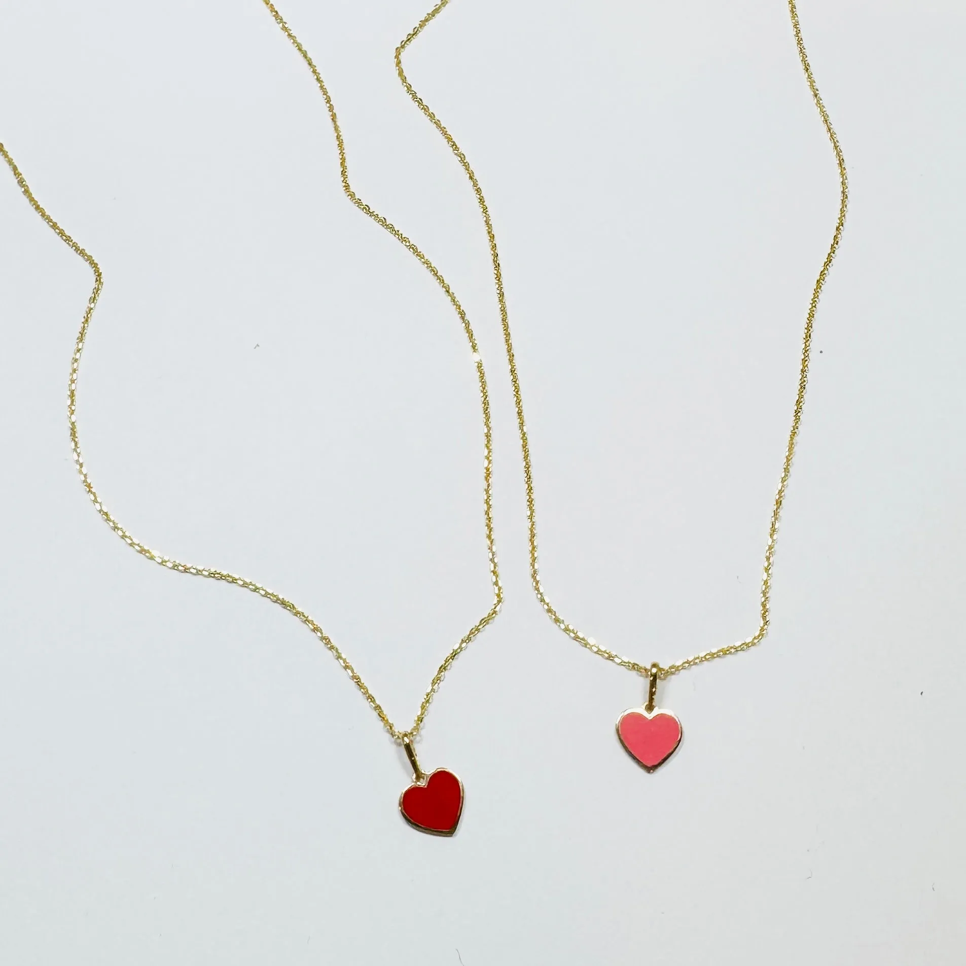 heart charm necklace sold by Theodosia product image thumbnail 2