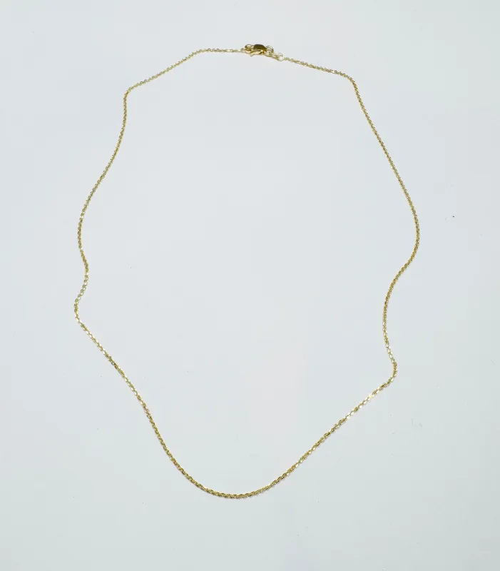 micro rolo chain, 14 kt gold sold by Theodosia