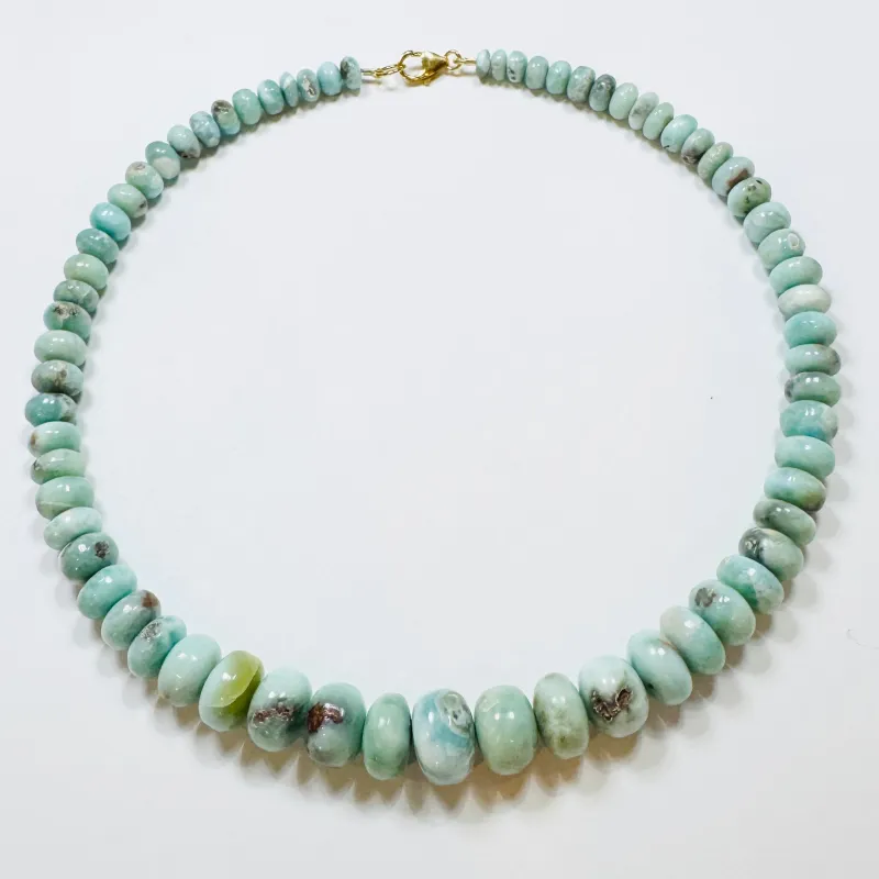 estate larimar candy necklace sold by Theodosia