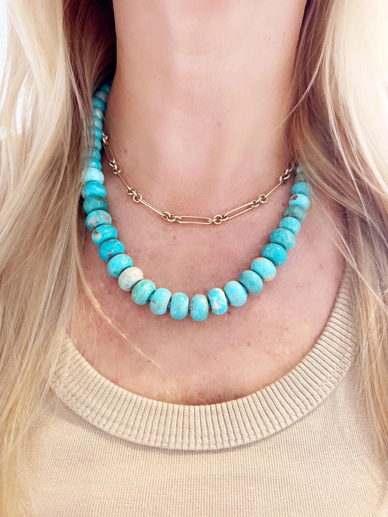 estate turquoise necklace sold by Theodosia product image thumbnail 2