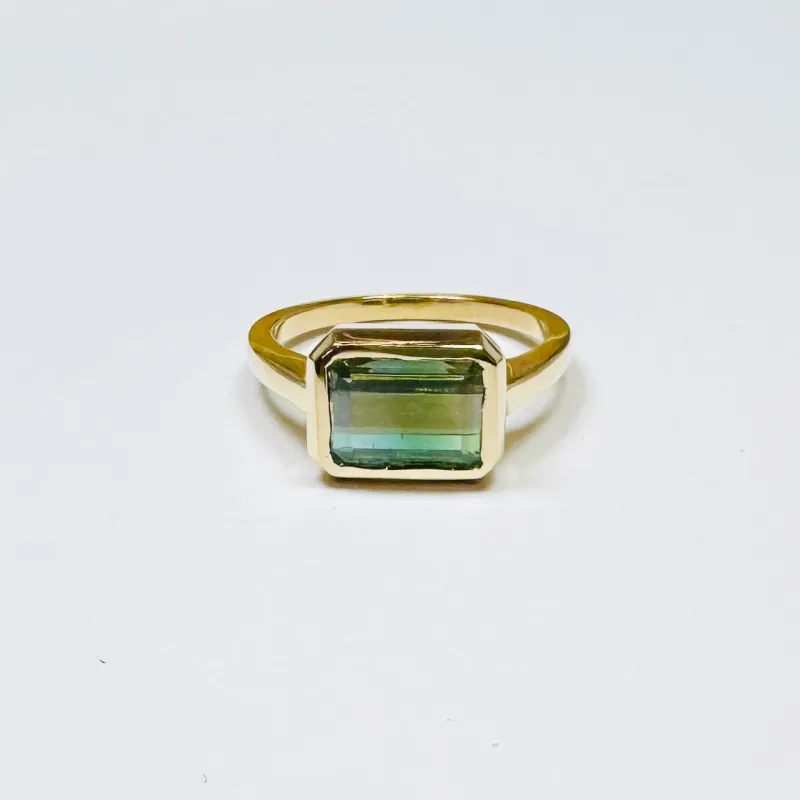 green tourmaline ring sold by Theodosia