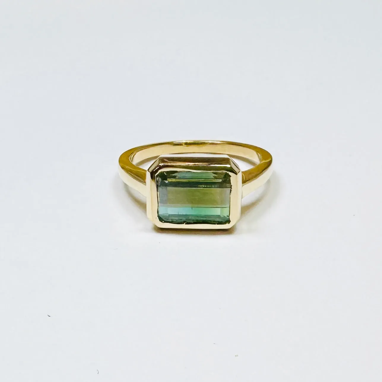 green tourmaline ring sold by Theodosia