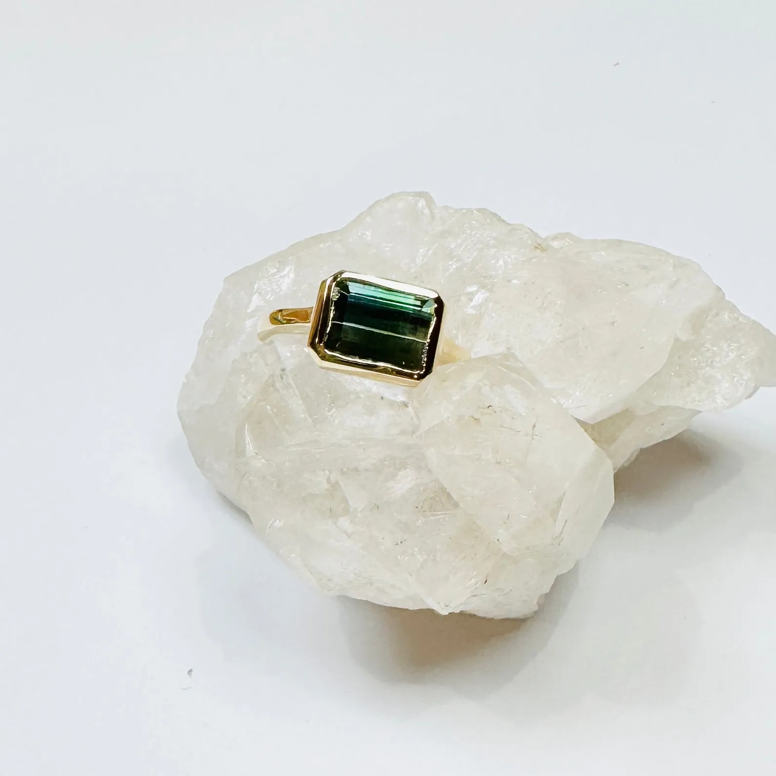 green tourmaline ring sold by Theodosia product image thumbnail 2