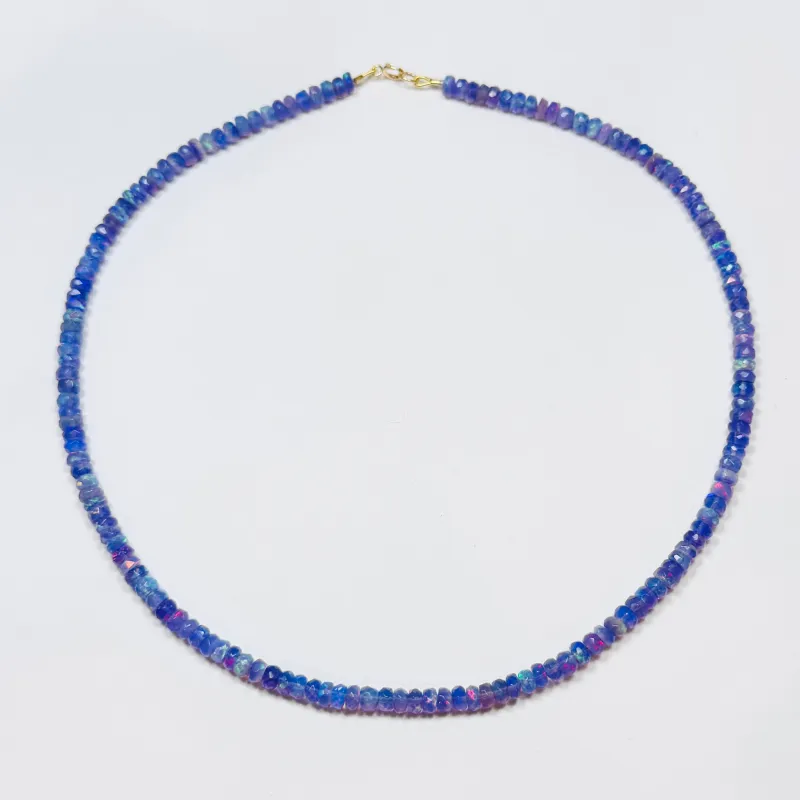 ultra violet opal candy necklace sold by Theodosia