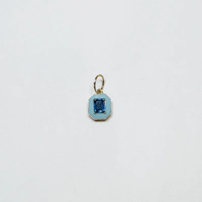 enamel gemstone charm made by Theodosia