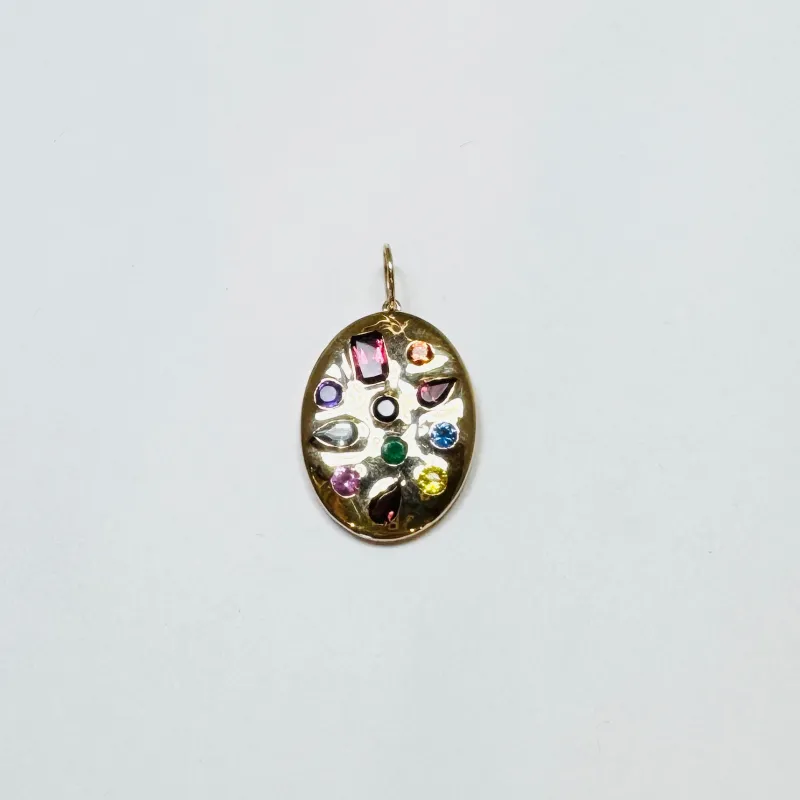 gypsy multi-stone pendant sold by Theodosia