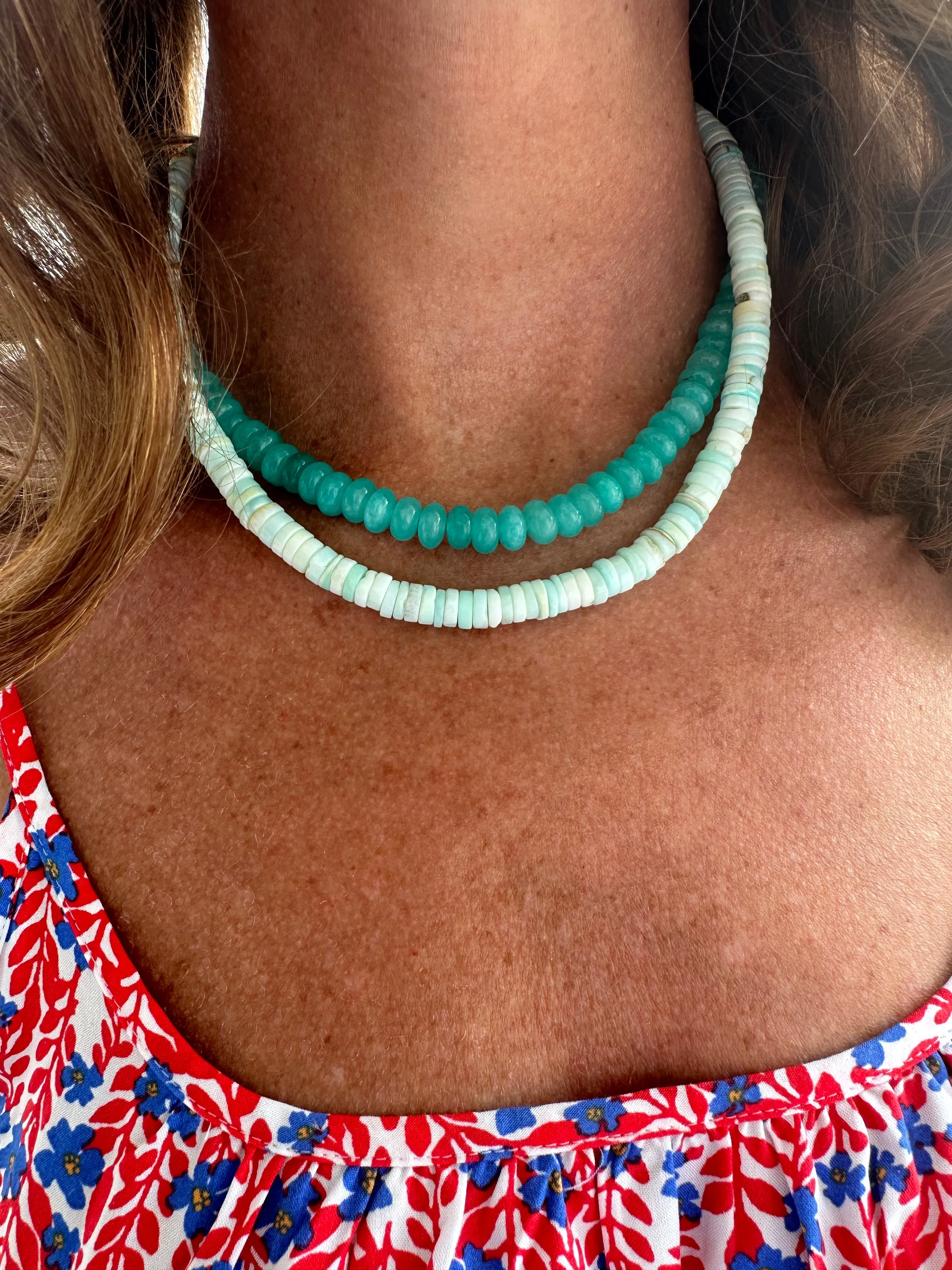 island blue candy necklace sold by Theodosia product image thumbnail 2