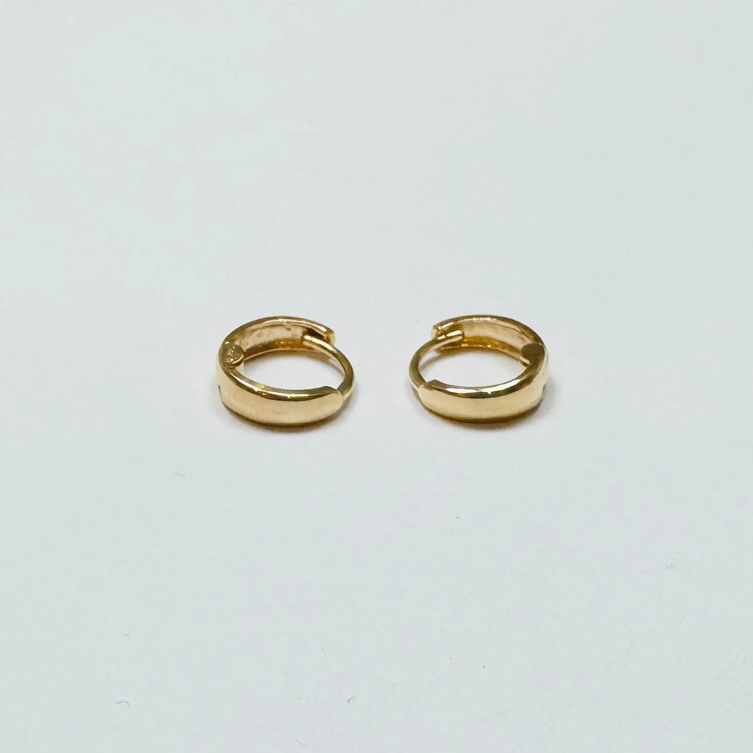 mini gold hoops sold by Theodosia product image thumbnail 2