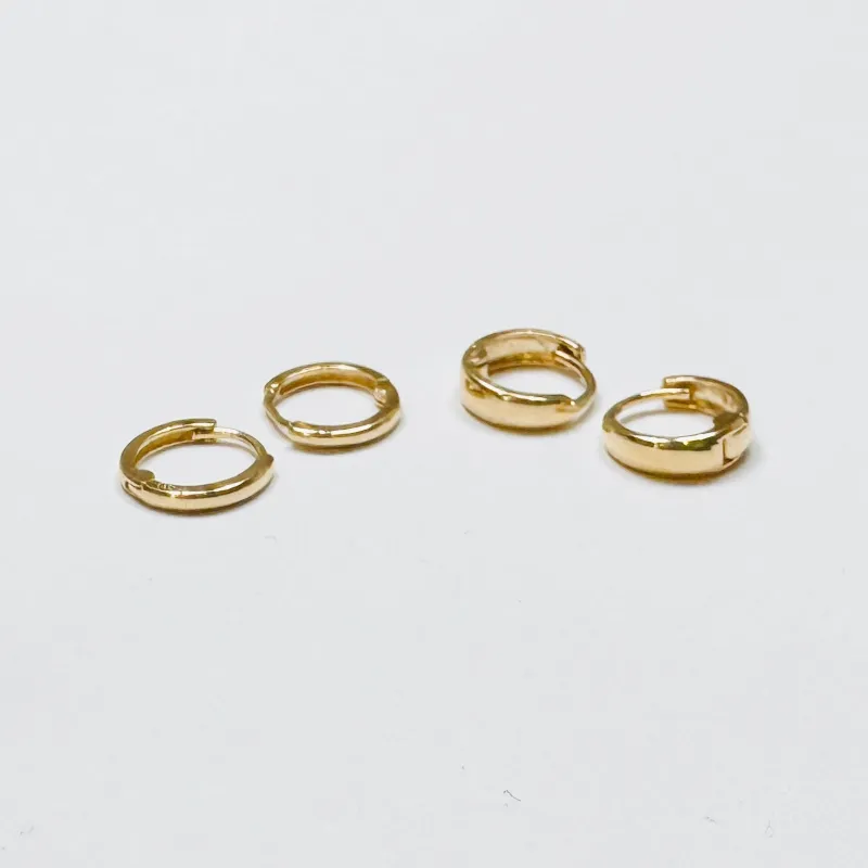 mini gold hoops sold by Theodosia