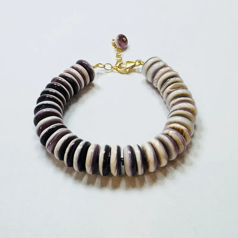 wampum  bracelet made by Theodosia