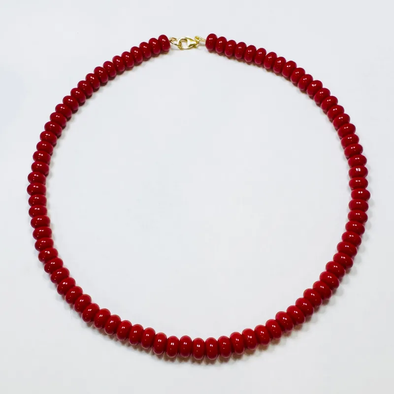 red agate candy necklace sold by Theodosia