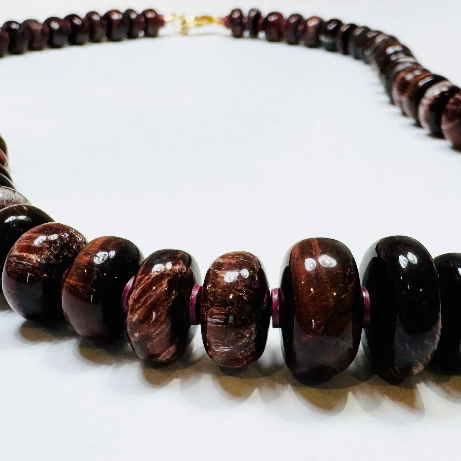 estate tigers eye candy necklace sold by Theodosia
