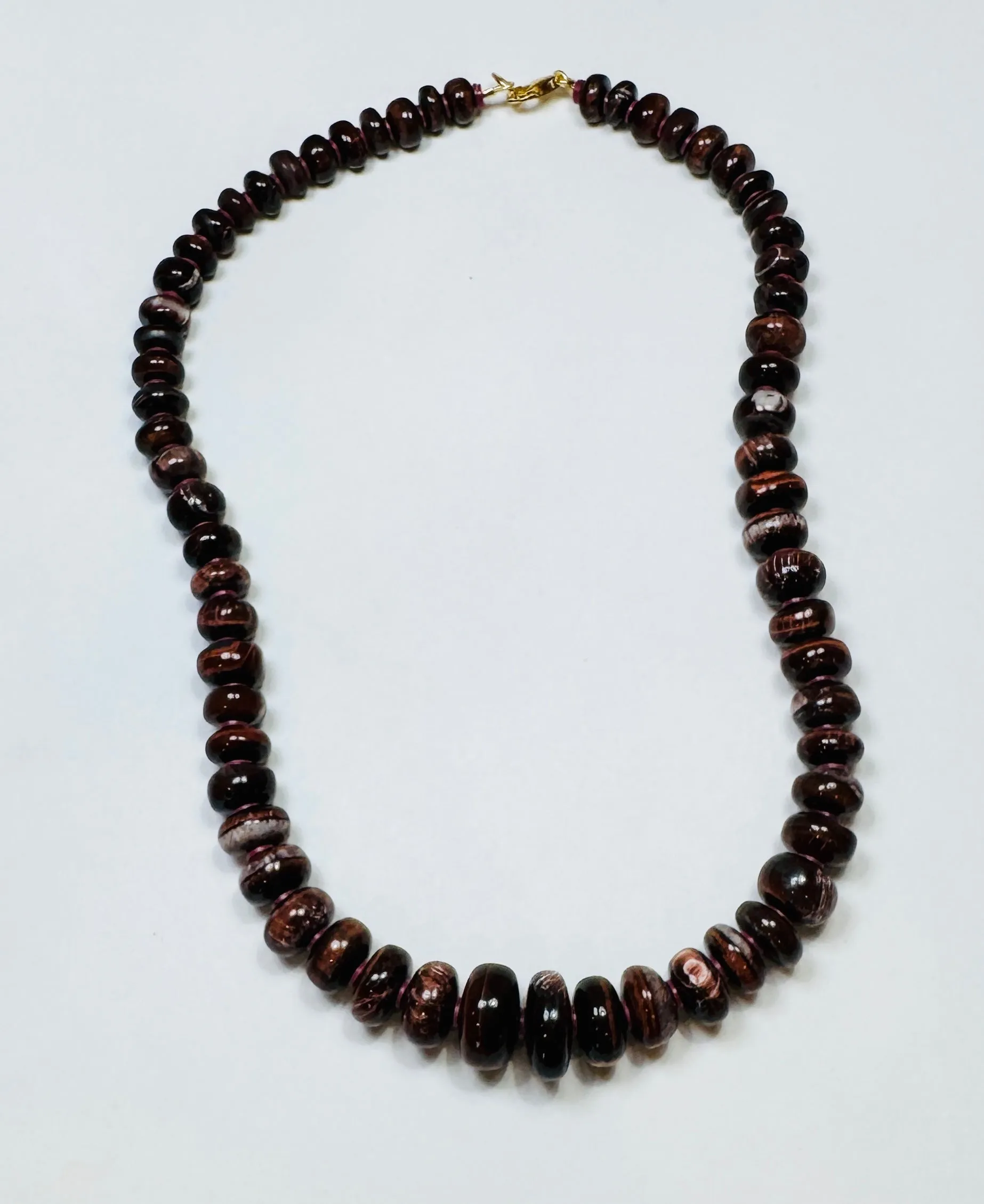 estate tigers eye candy necklace sold by Theodosia product image thumbnail 2