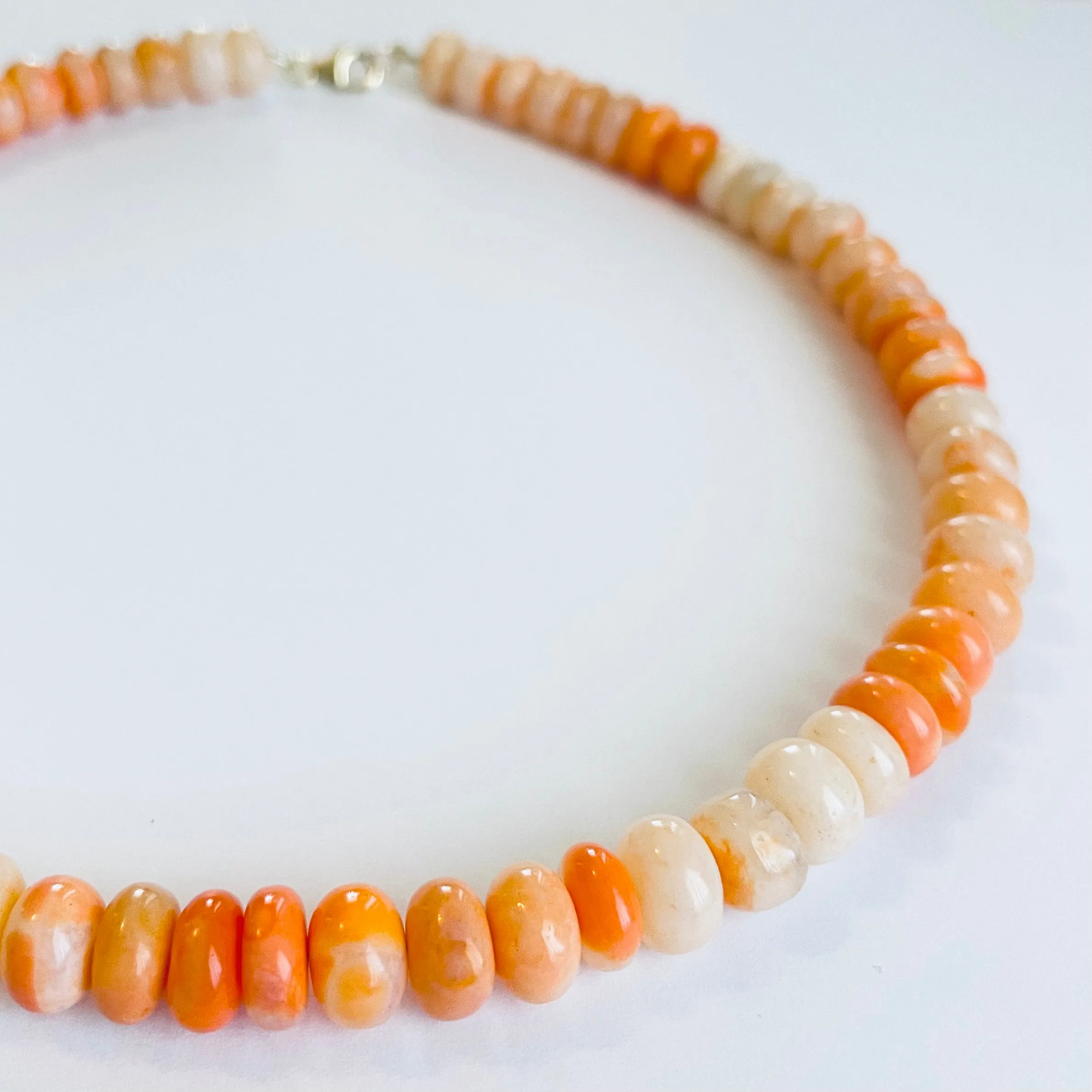 orange creamsicle opal candy necklace sold by Theodosia product image thumbnail 2