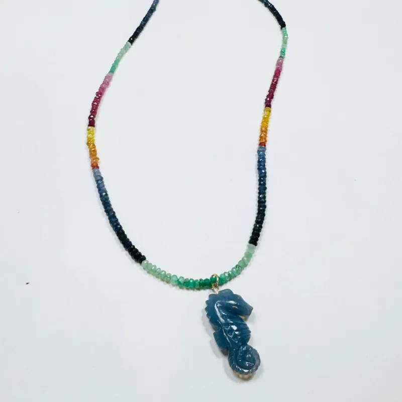 seahorse necklace sold by Theodosia