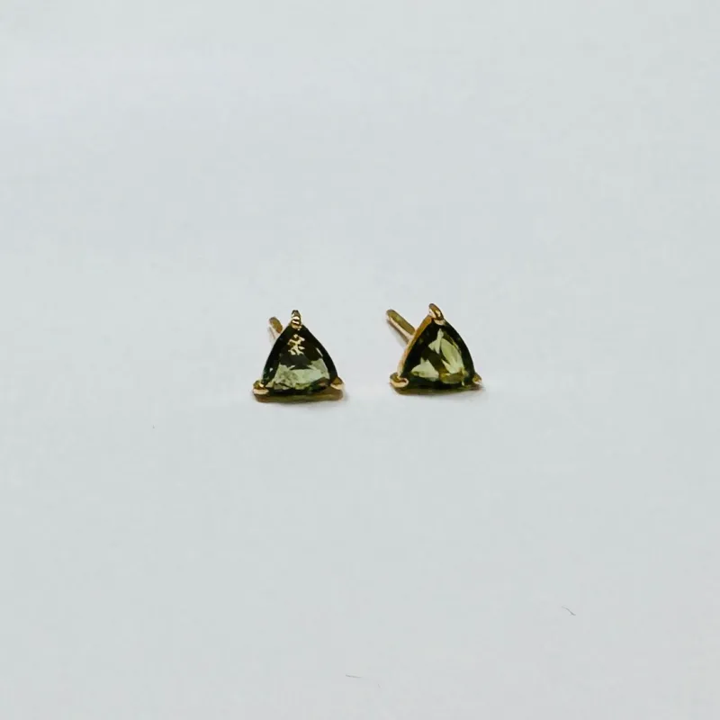 green sapphire studs sold by Theodosia
