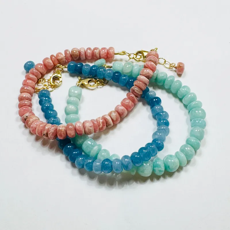 misc beaded gemstone bracelet sold by Theodosia