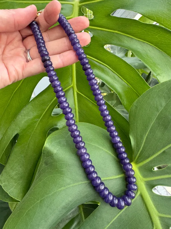 purple agate candy necklace sold by Theodosia
