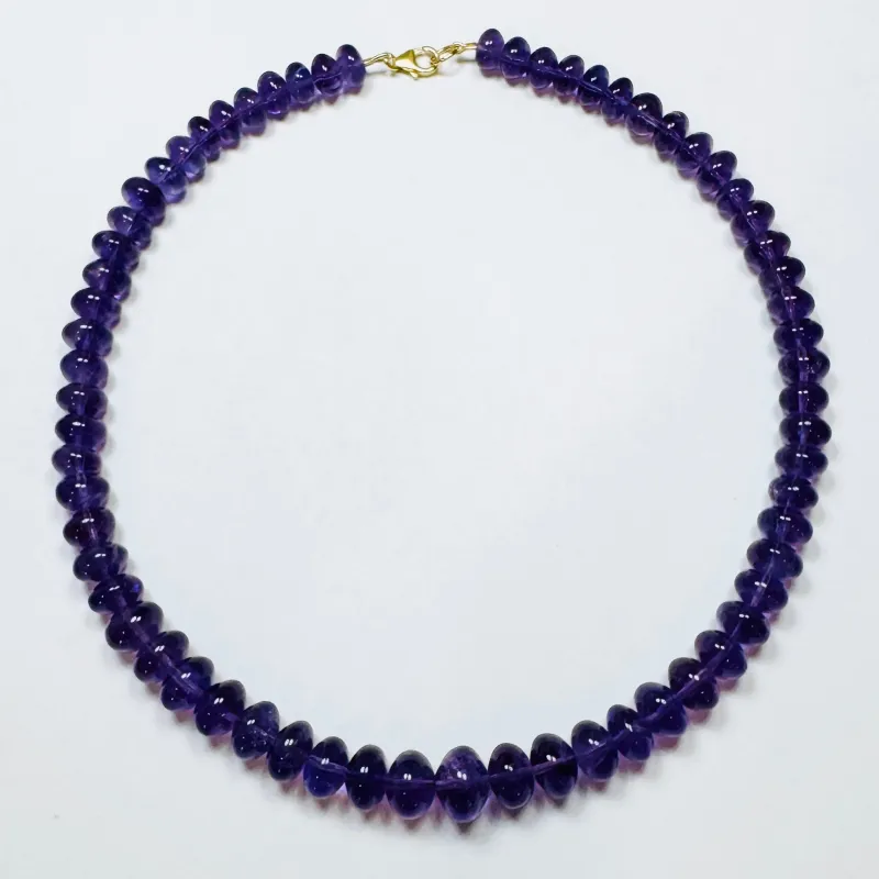 graduated amethyst candy necklace sold by Theodosia