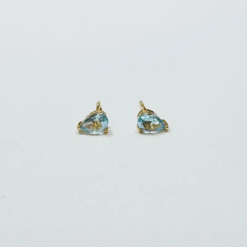 topaz pear shaped studs sold by Theodosia