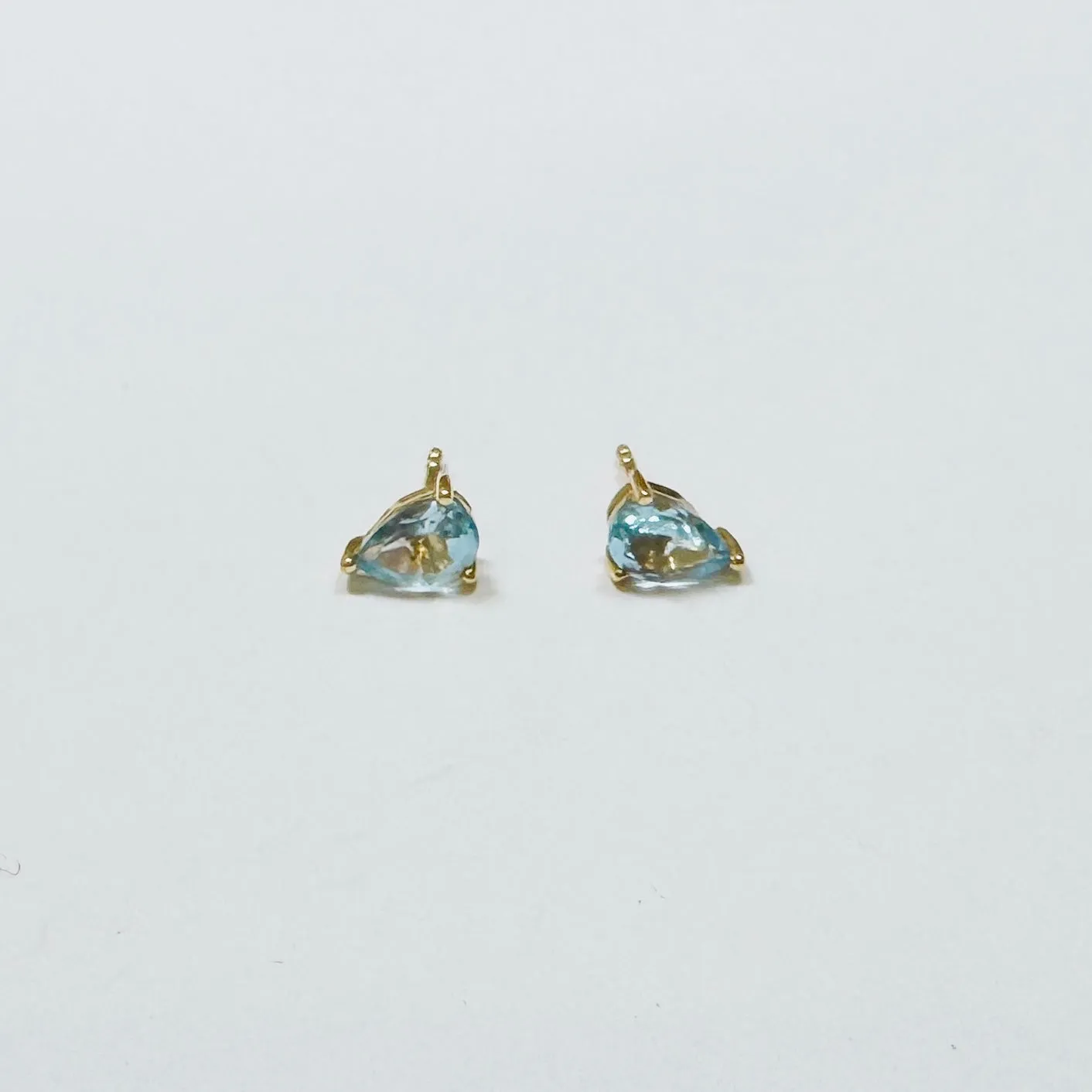 topaz pear shaped studs sold by Theodosia