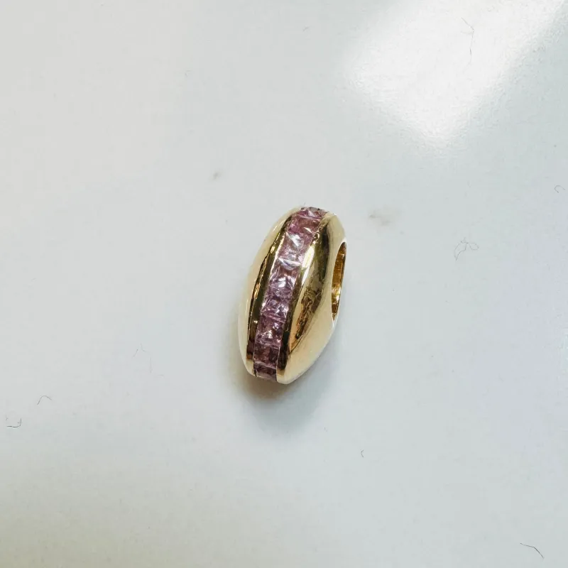 pink sapphire bead charm sold by Theodosia