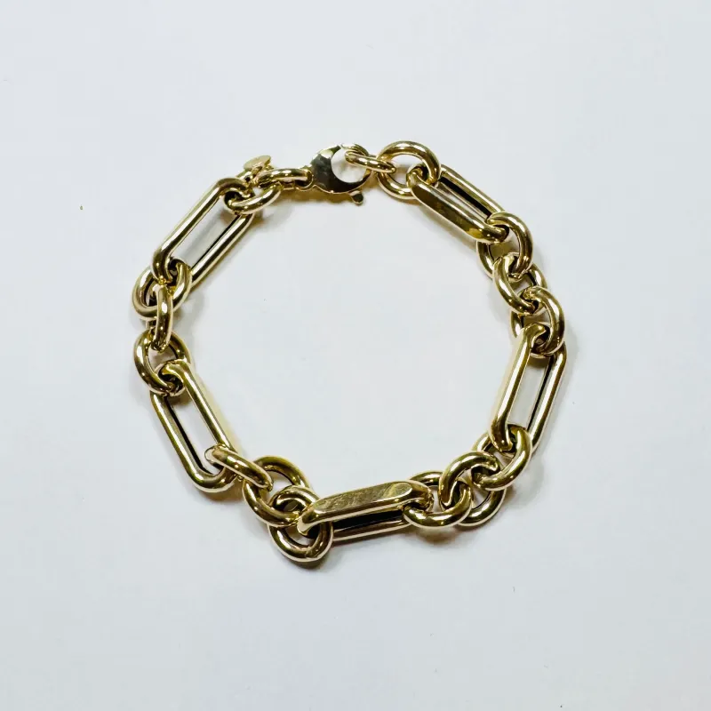 chunky paperclip chain bracelet sold by Theodosia