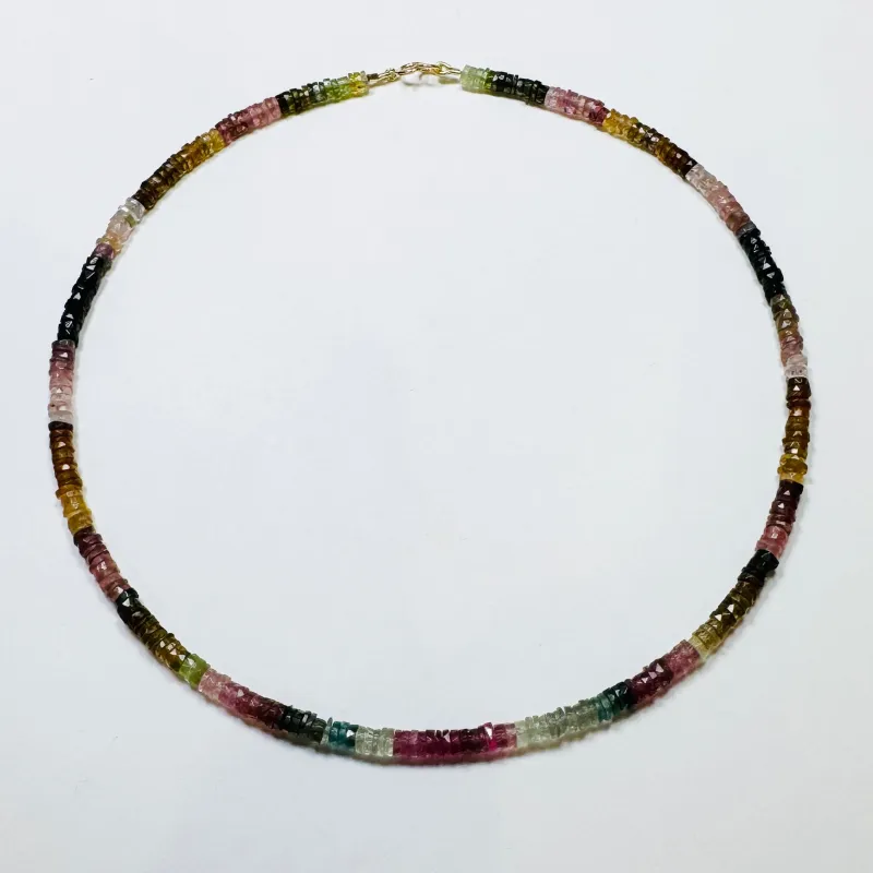 tourmaline heishi necklace sold by Theodosia