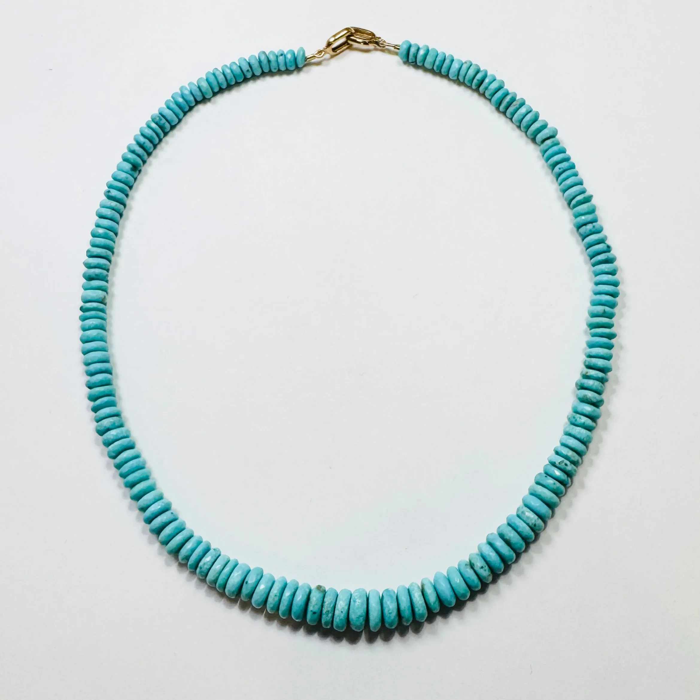 sleeping beauty turquoise necklace sold by Theodosia
