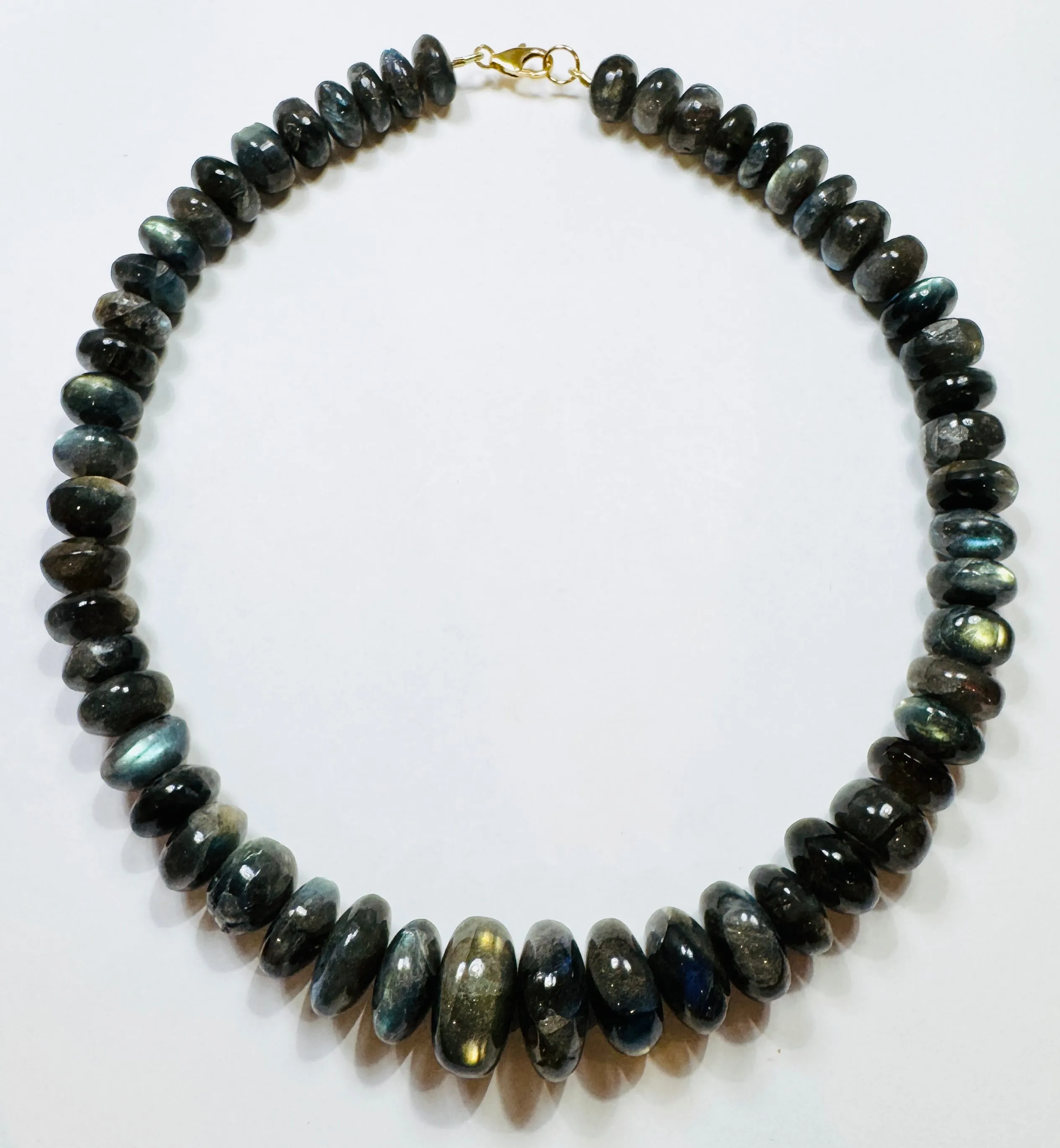 AAA labradorite statement necklace sold by Theodosia
