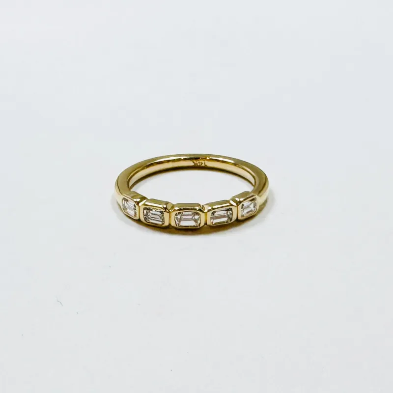 emerald cut diamond band sold by Theodosia