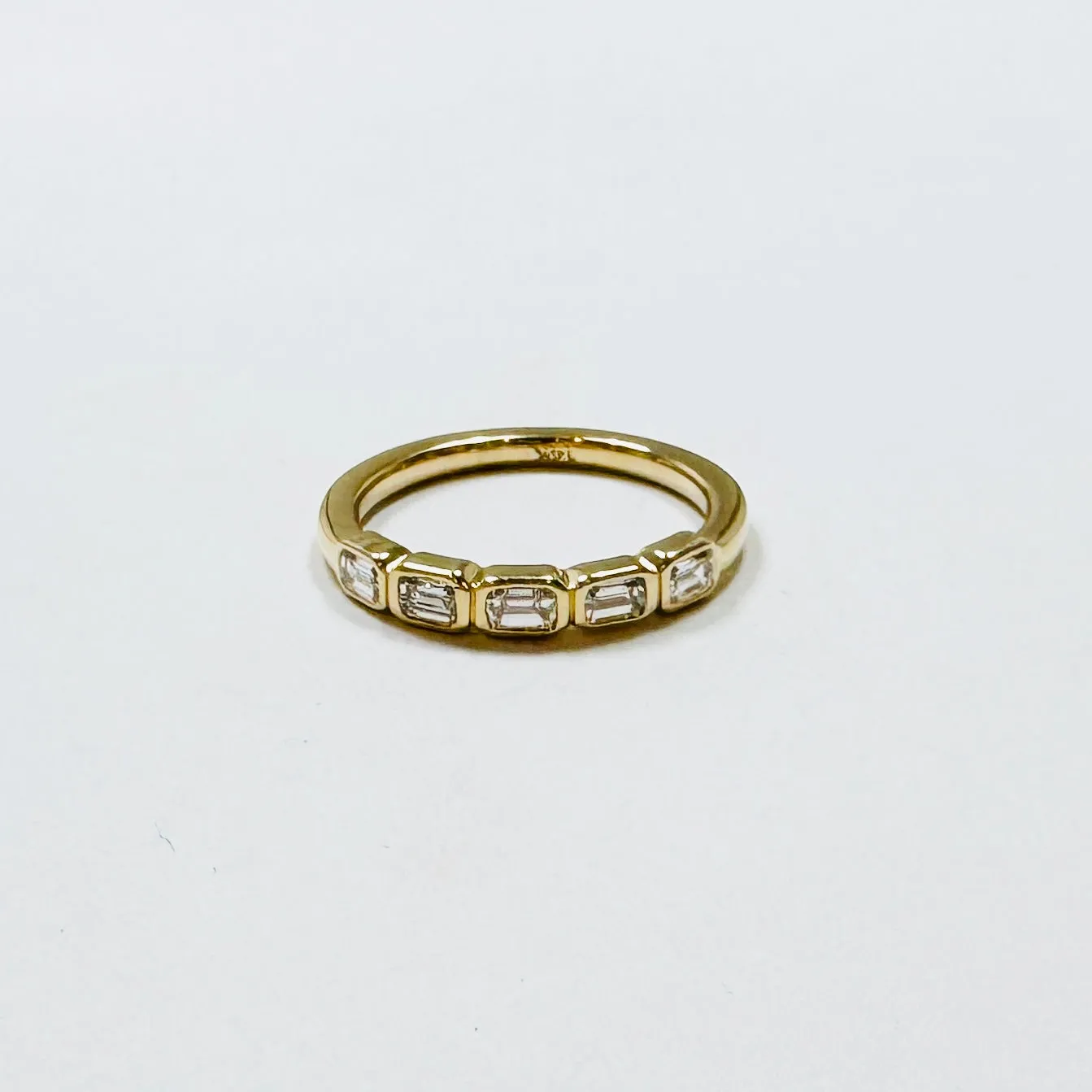 emerald cut diamond band sold by Theodosia