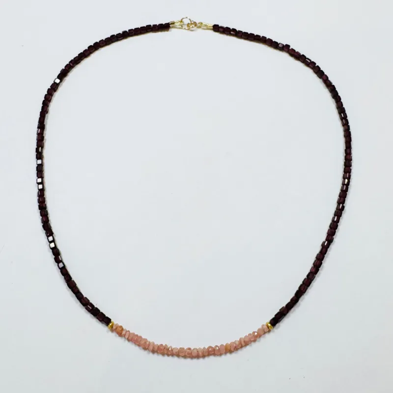 two tone delicate necklace sold by Theodosia
