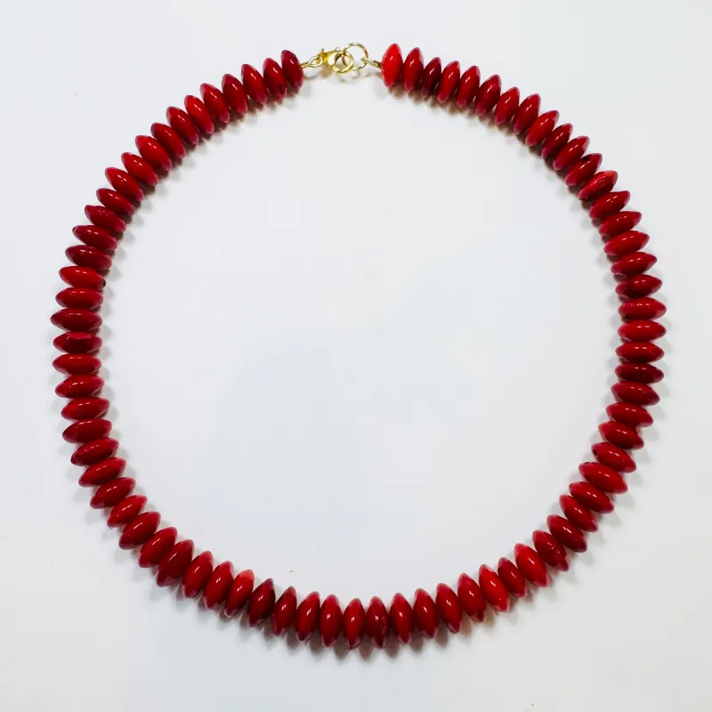 Bali coral necklace sold by Theodosia