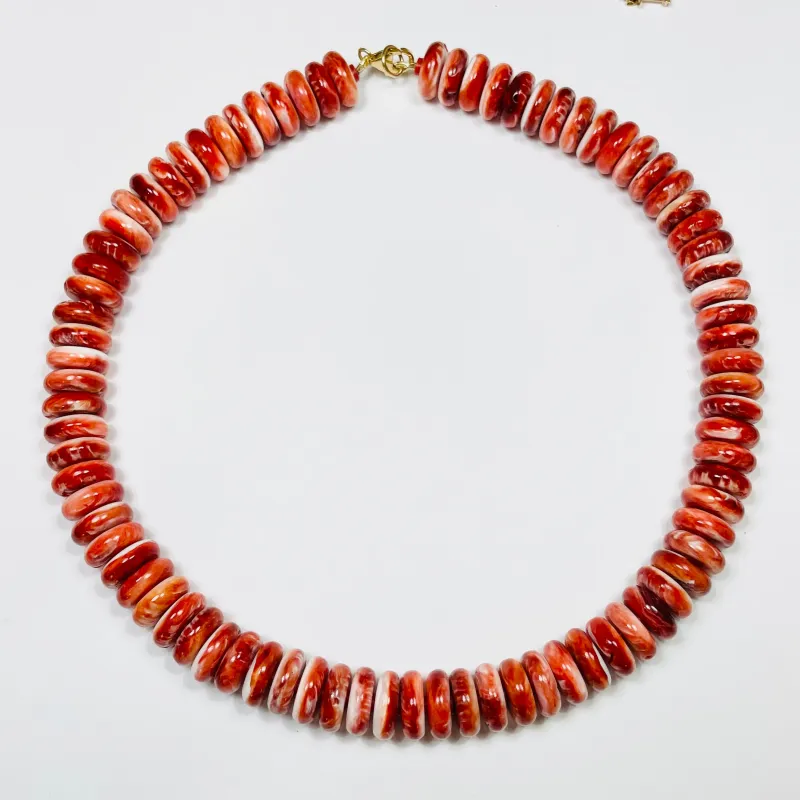oyster shell necklace made by Theodosia