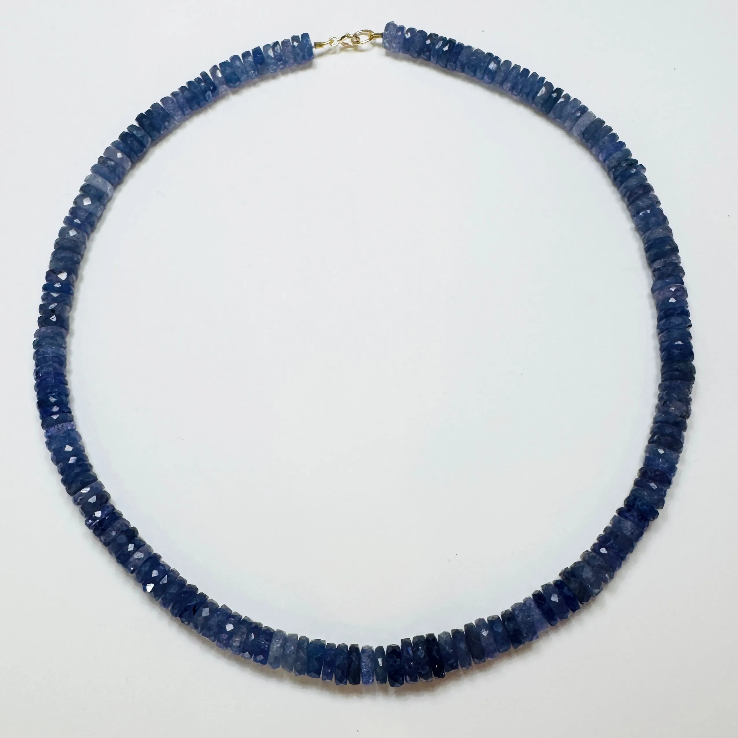 tanzanite heishi necklace sold by Theodosia product image thumbnail 2
