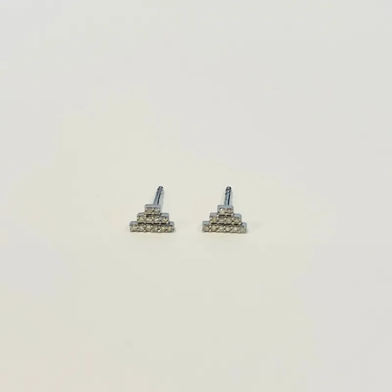 pyramid studs, silver sold by Theodosia