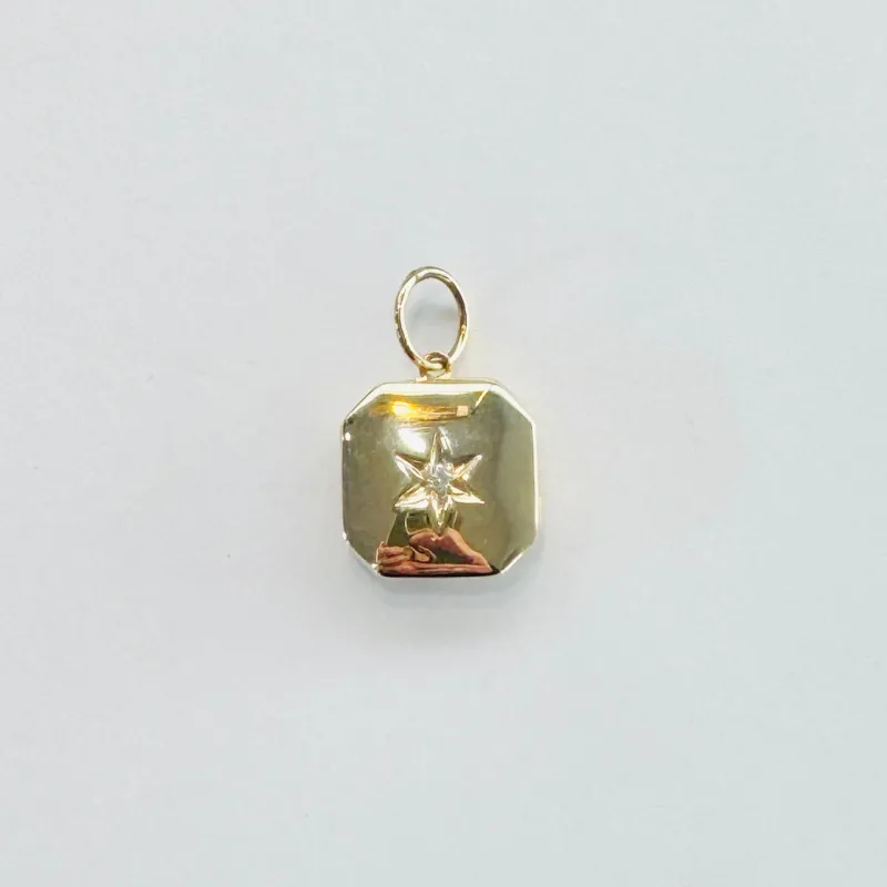 Square locket pendant made by Theodosia