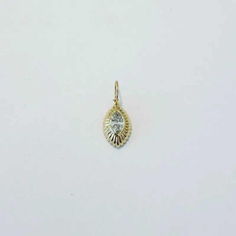 diamond marquise shape pendant made by Theodosia
