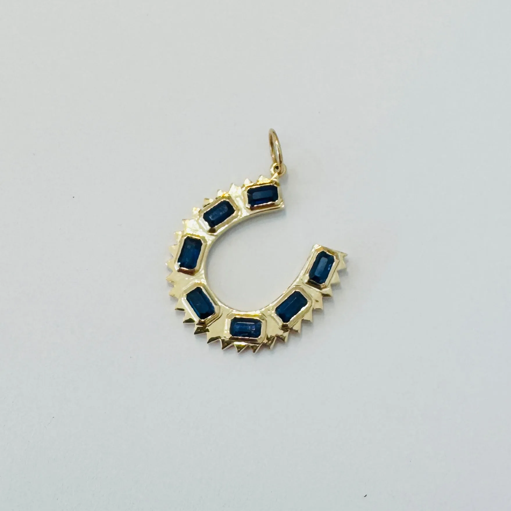 spike horseshoe pendant sold by Theodosia product image thumbnail 2