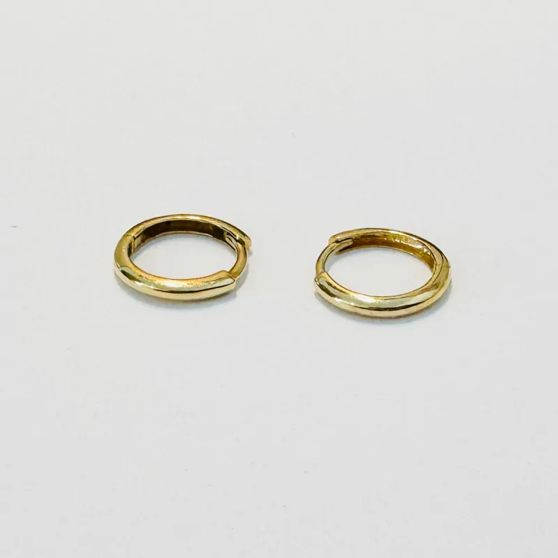 classic gold hoops, 11 x 2 mm sold by Theodosia