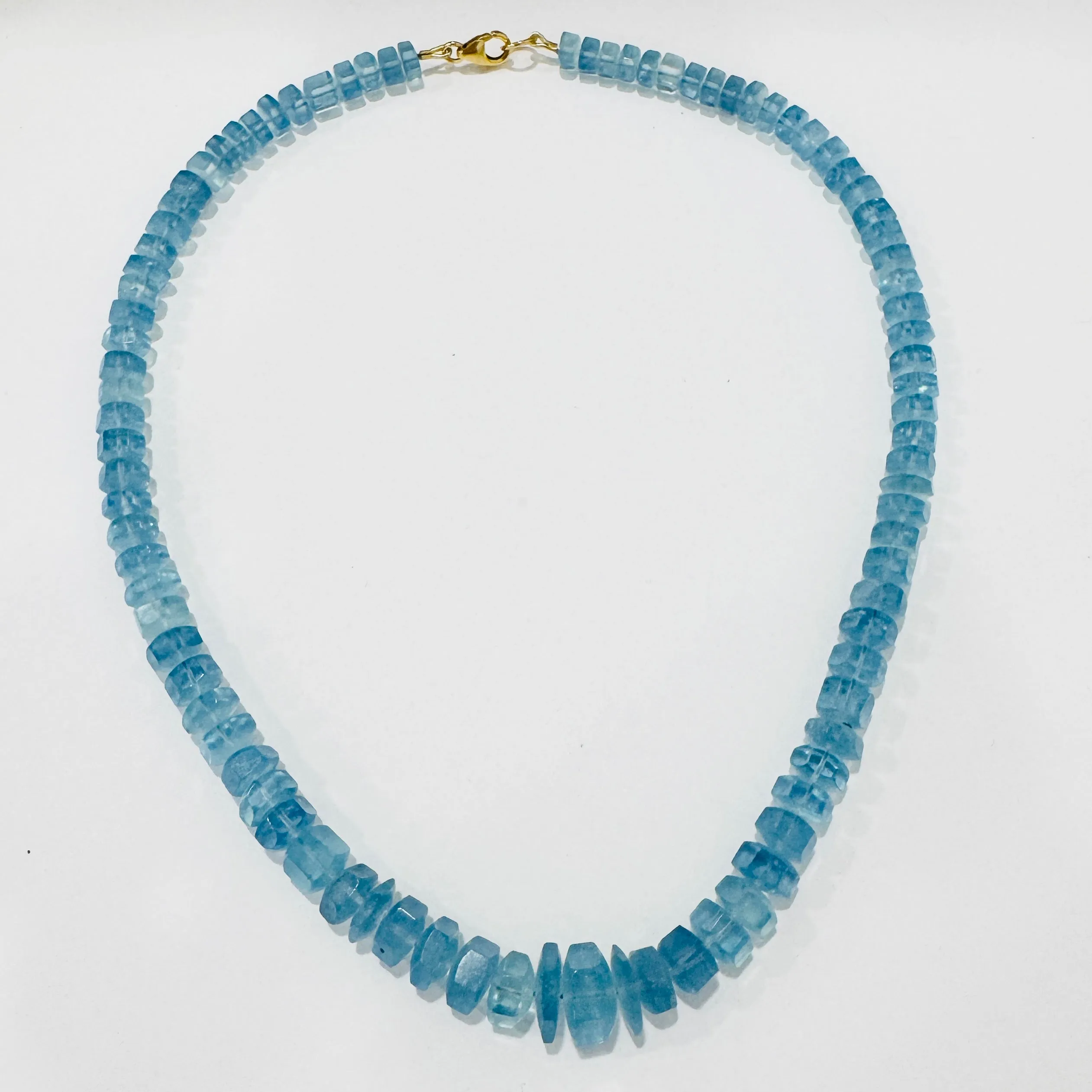 hexagon aquamarine necklace sold by Theodosia