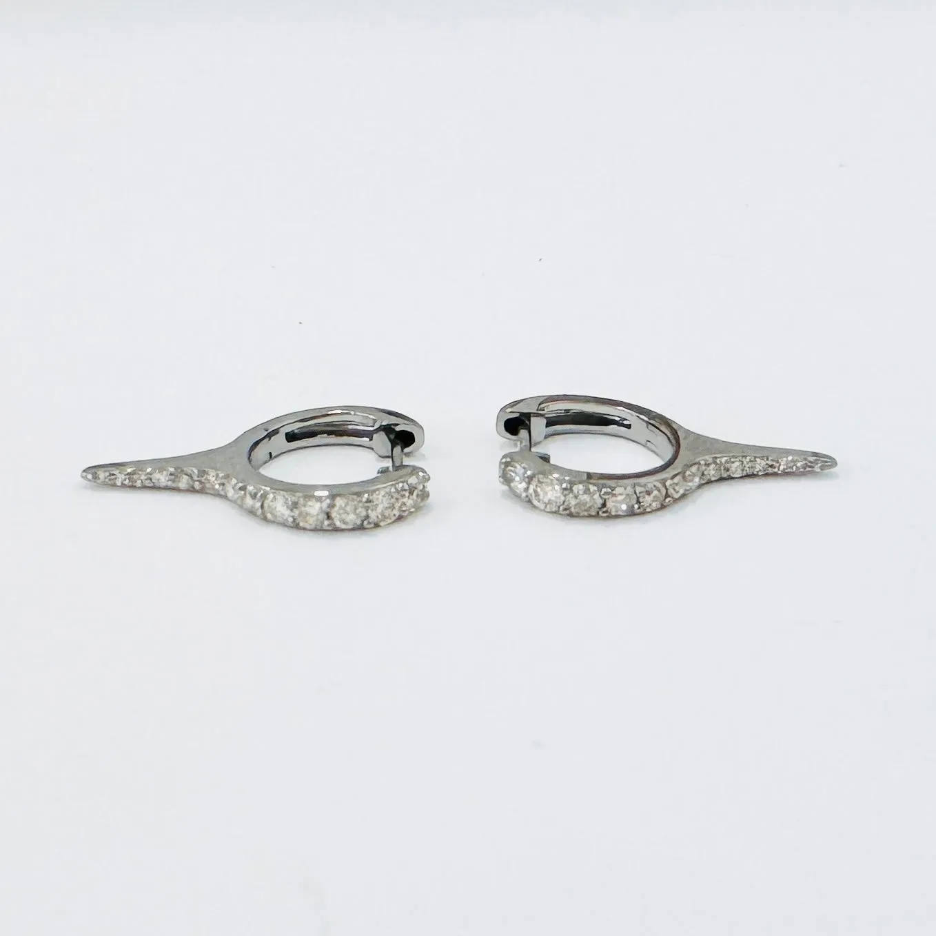 spike huggies, silver sold by Theodosia