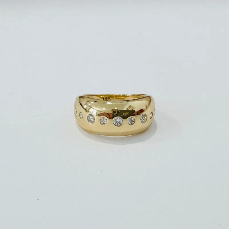 diamond dome pinky ring sold by Theodosia