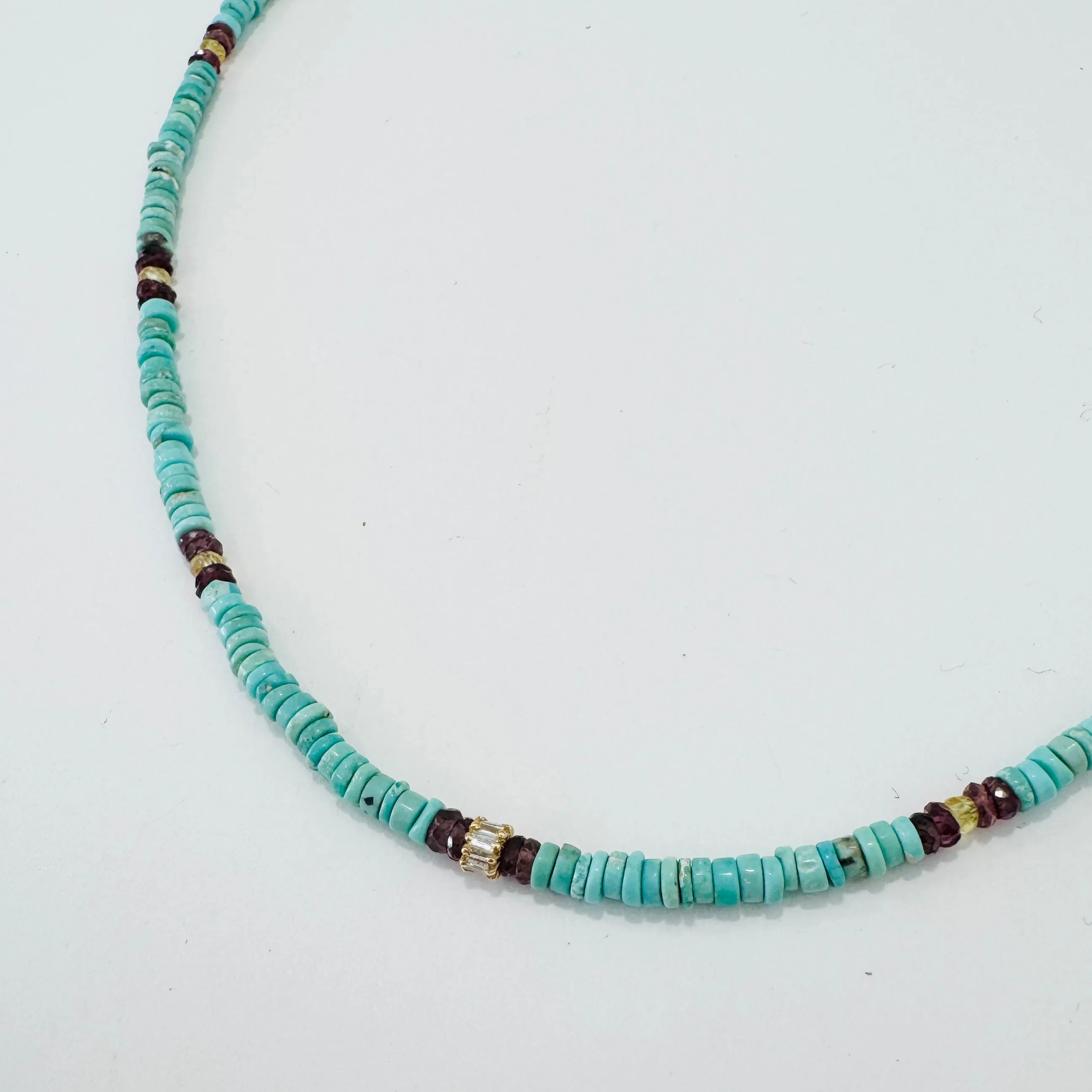 turquoise and sapphire with diamond barrel sold by Theodosia product image thumbnail 2