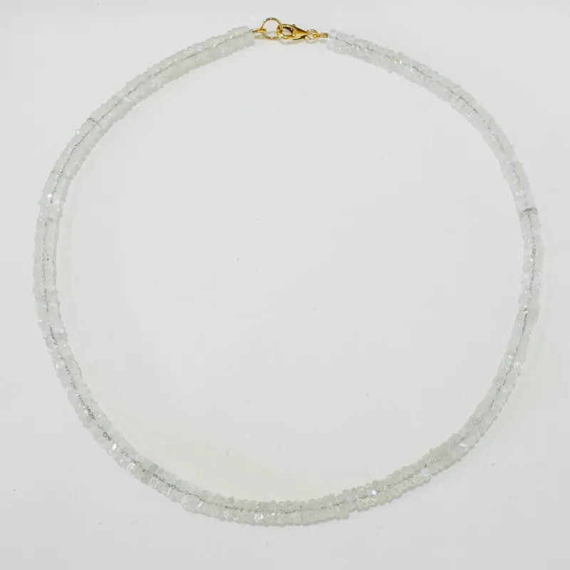 moonstone heishi necklace, 5 mm sold by Theodosia